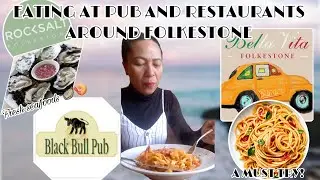 Eating at Pubs and Restaurants Around Folkestone (Black Bull, Bella Vita, and Rocksalt)