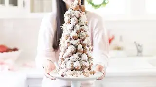 Donut Hole Christmas Tree  | Easy #HolidayDessert for a Crowd