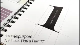 How To Repurpose An Unused Dated Planner | Cloth & Paper