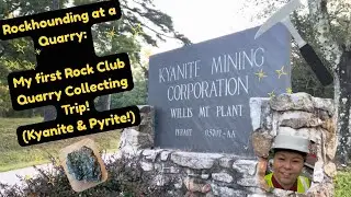 Rockhounding at a Quarry: My First Rock Club Collecting Trip! Kyanite and Pyrite! (September 2024)