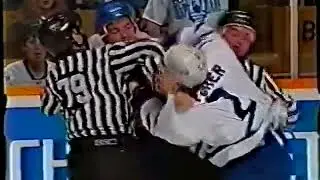 Brad May vs Garth Butcher