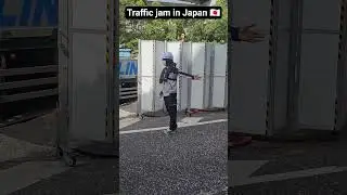 Traffic jam in Japan 🇯🇵 #traffic #casumitsharma #japan #travel #travelvlog #construction