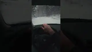 BMW E39 523i POV snow street drift