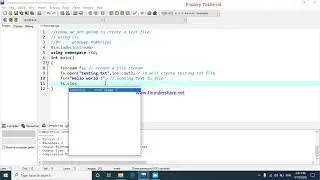 Create Text File using C++