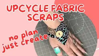 DIY Fabric Cuff Bracelet | Scrap Fabric Upcycling | How to Sew Handmade Jewellery Wrist cuff