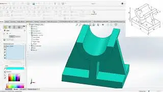 SolidWorks Practice Drawing  3D Mechanical Part Modeling Step by Step