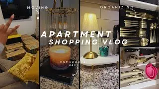 MOVING VLOG!  New Apartment, Homegoods  Haul, Organizing & Decorating