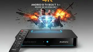 Android 13 Smart Home Theater TV Box T1: 4K Ultra HD Streaming