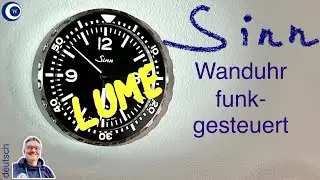 Sinn Wanduhr - Schleichende Sekunde - Funkgesteuert