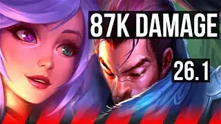 GWEN vs YASUO (TOP) | 87K damage, 5k gold comeback | EUNE Master | 26.1