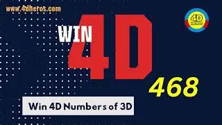 Win 4D numbers of 3D - 468