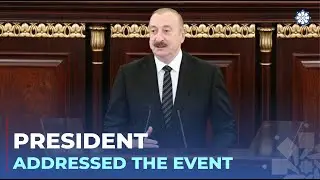 Ilham Aliyev delivered a speech at the 80th anniversary of the National Academy of Sciences