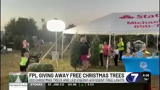 FPL surprises the Panhandle with free Christmas trees and lights