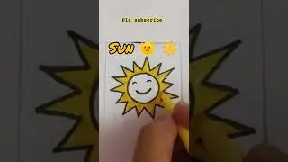 Sun ☀️🌞 🎨 🖌️ 🔥 || #shorts