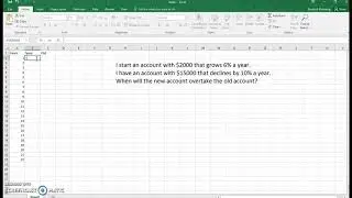 Excel: Exponential Growth and Decay