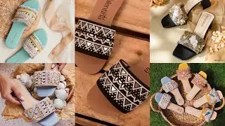 Fancy Slippers & Sliders | Trendy Flat Chappal | Embroidered Slipper Design | Sabs little world