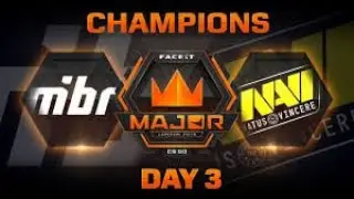 MiBR vs NaVi  map 2 Dust 2 FACEIT Major London 2018