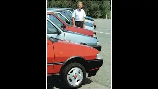 FIAT UNO restyling - La prova su strada con il corso di guida sicura .