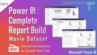 Power BI Full Report Build, Movie Dataset:  Part 4 - Interactive Features to Elevate Your Tool's U/X