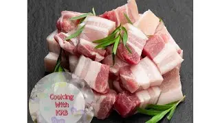 ওলকবি লগত গাহৰি || Pork without oil recipe || Cooking with KRB ||
