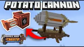 Potato Cannon in Minecraft - Create Aeronautics Devlog