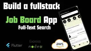 #7Fullstack Mobile App |Flutter|Job Board App|Node js -Fulltext-search implementation