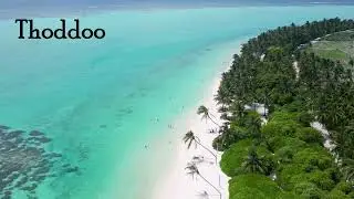 Thoddoo island from the drone