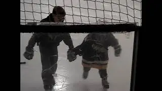 Max playing hockey
