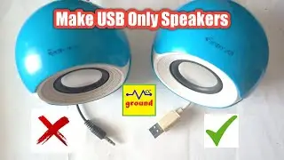 Как сделать колонки только с USB-портом без 3,5-мм разъёма | Как починить звуковую карту ноутбука...