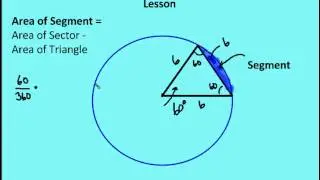11.6 Areas of Circles, Sectors & Segments (Lesson)