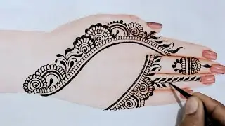 Easy mehndi design || simple mehndi design back hand || back hand simple easy mehndi design 