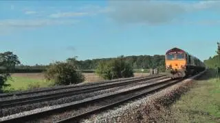 66019 on 4C71, 07:55, Scunthorpe - Immingham empty HTAs