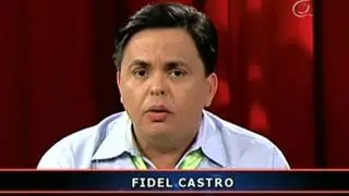 Carlucho habla con Fidel Castro