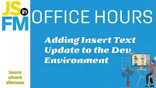Office Hours August 1, 2024 PM - Alternative to Storing Code in a Field