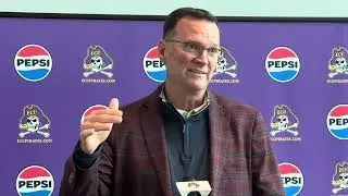 ECU Athletic Director Jon Gilbert press conference on the Military Bowl against Pitt