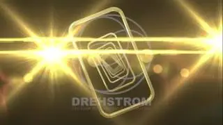 4K and HD Video Stock Footage: Spinning Golden Frames Loop