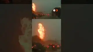 Dramatic lightning strike in South Carolina