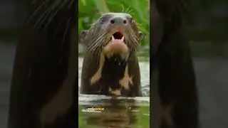 #GiantOtterVsJaguar #WildlifeEncounter #NatureSurprises #PredatorVsPrey #SavageNature