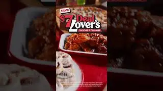 $7 Deal Lover's Menu - Great Taste for only $7 each when you buy 2.