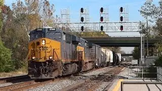 Very Long, Slow Mixed Freight CSX train