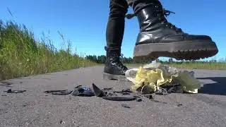 Dr Martens Jadon Boots stomp, trample and destroy another vintage doll