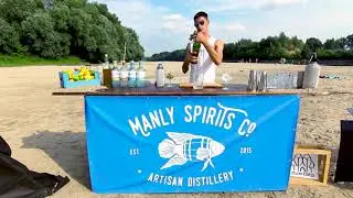 Manly Spirits - Marine Botanical Vodka- Dirty Martini Cocktail