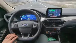 Rozmowa z Ford Kuga mk3. Tempomat aktywny, asystent pasa, auto pilot Traffic jam assist.