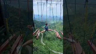 Bungee jumping gone wrong #shorts #adventure #satisfying #bungeejumping
