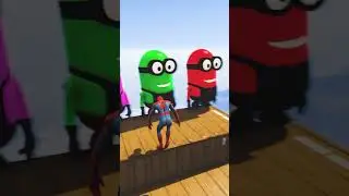 GTA 5 Epic Water Ragdolls Spiderman Jump/Fails Ep 274 #shorts​