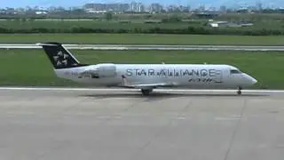Adria Airways S5-AAG taxiing at Zagreb Airport LDZA