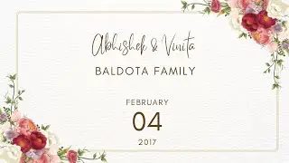 ABHISHEK AND VINITA - BALDOTA FAMILY