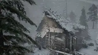 DEVILISH MONSTROUS STRONG SNOW STORM and howling wind sounds for sleeping, STRESS RELIEF