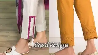 Beautiful Capri designs for girls😍🥰| Latest designs of trousers| trending Capri designs for girls😍🥰💕