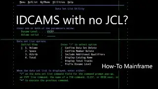 How to use IDCAMS on ISPF without a job